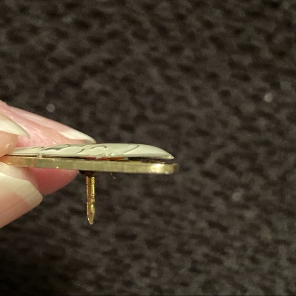 Vintage Rainbow Cloud Lapel Pin / Brooch - Picture 6 of 8